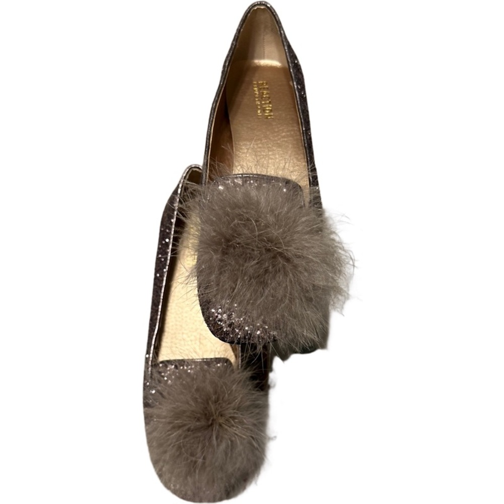 Kenneth Cole Women's GEN-IE BOTTLE bronze & glitter ballet Flat,